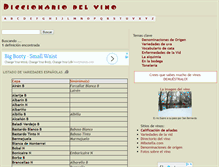 Tablet Screenshot of diccionariodelvino.com